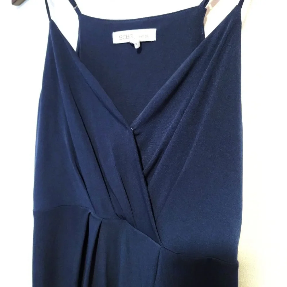 BCBGeneration Navy Blue Cocktail Mini Dress Size Medium - Picture 3 of 10